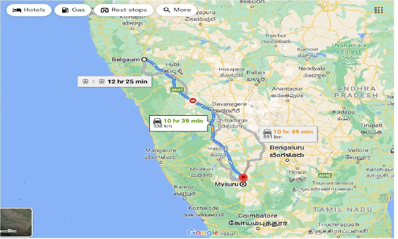 belgaum-to-mysore-one-way