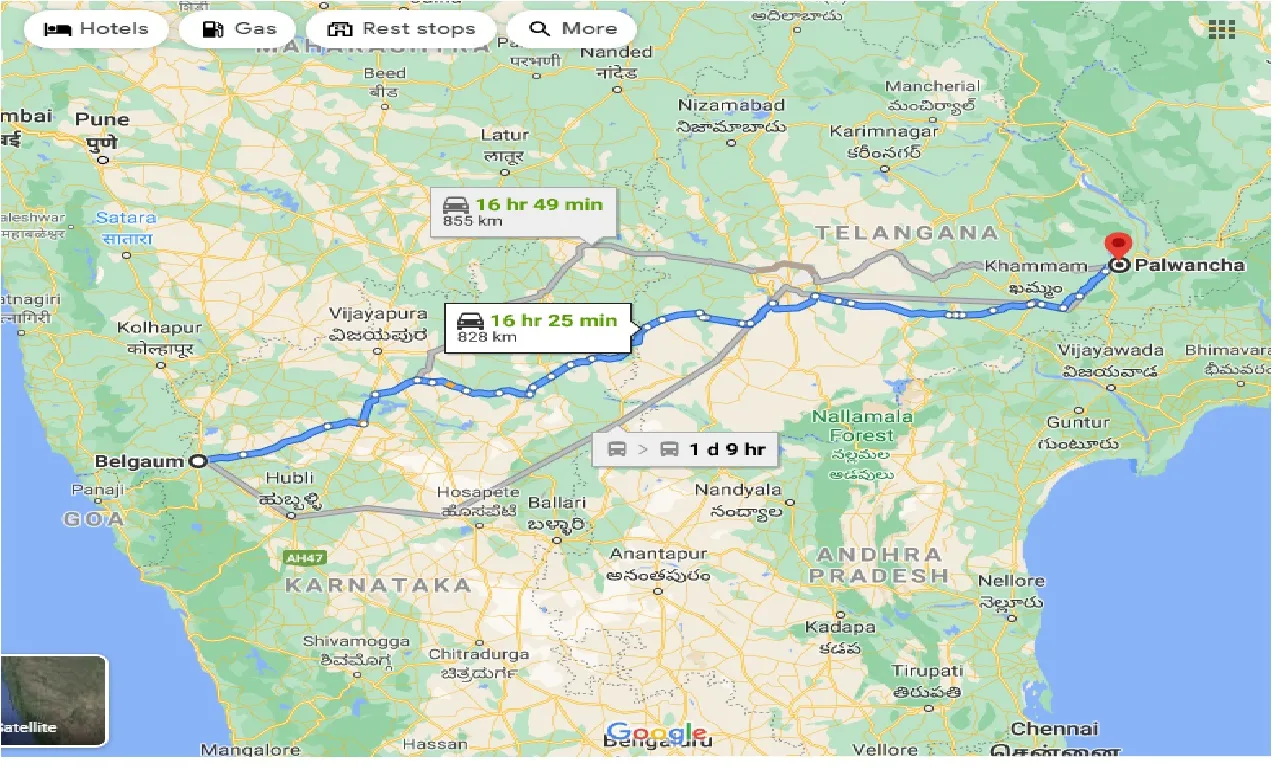 belgaum-to-palwancha-taxi