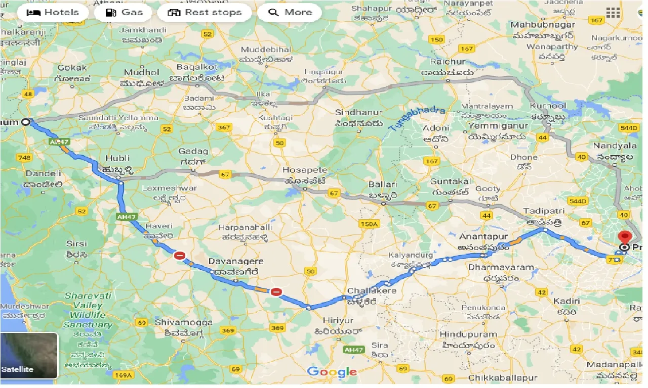 belgaum-to-proddatur-taxi