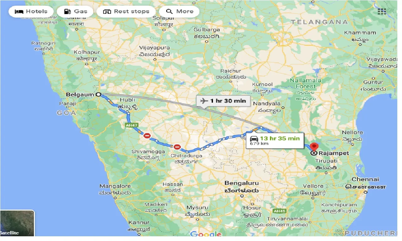 belgaum-to-rajampet-taxi