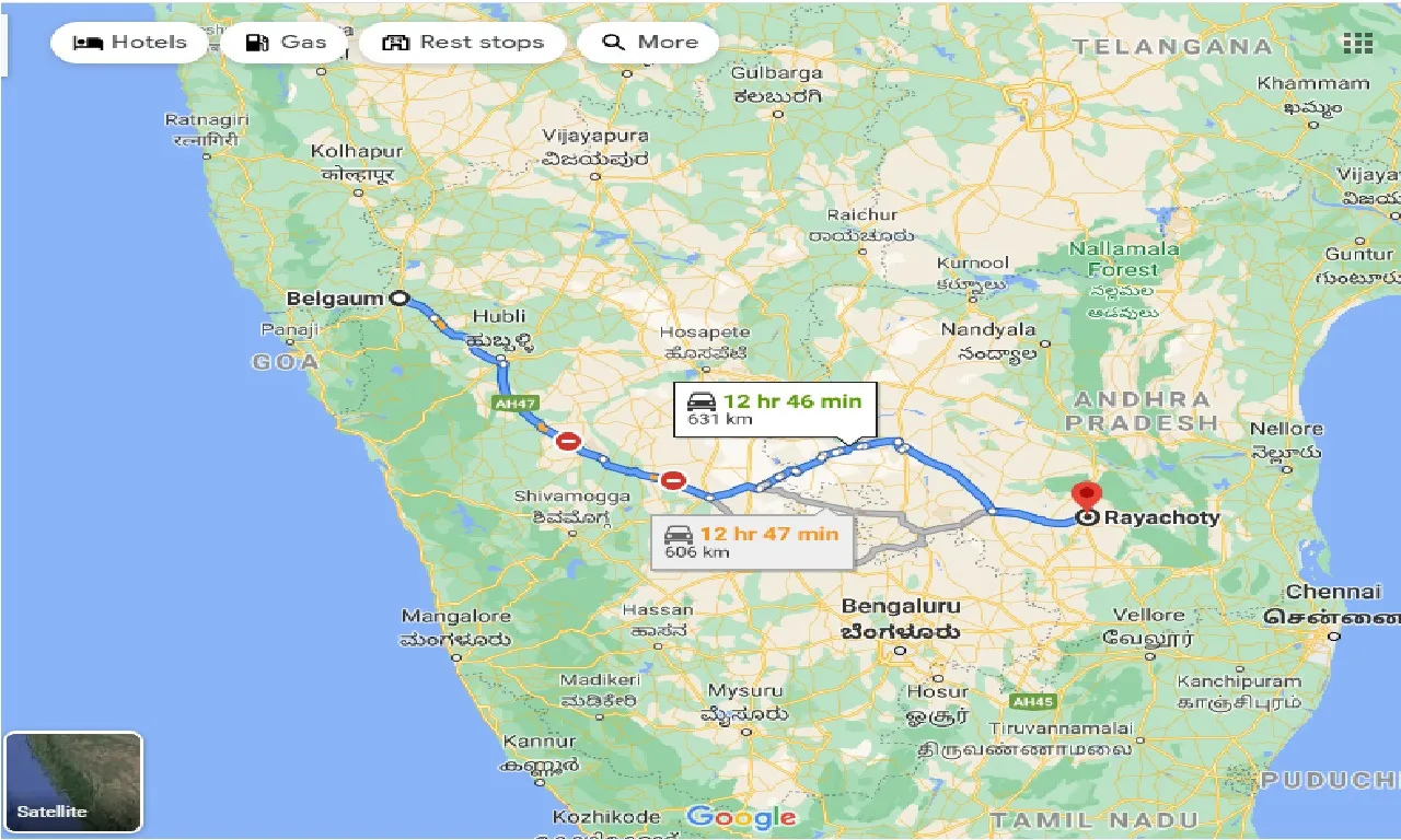 belgaum-to-rayachoty-taxi