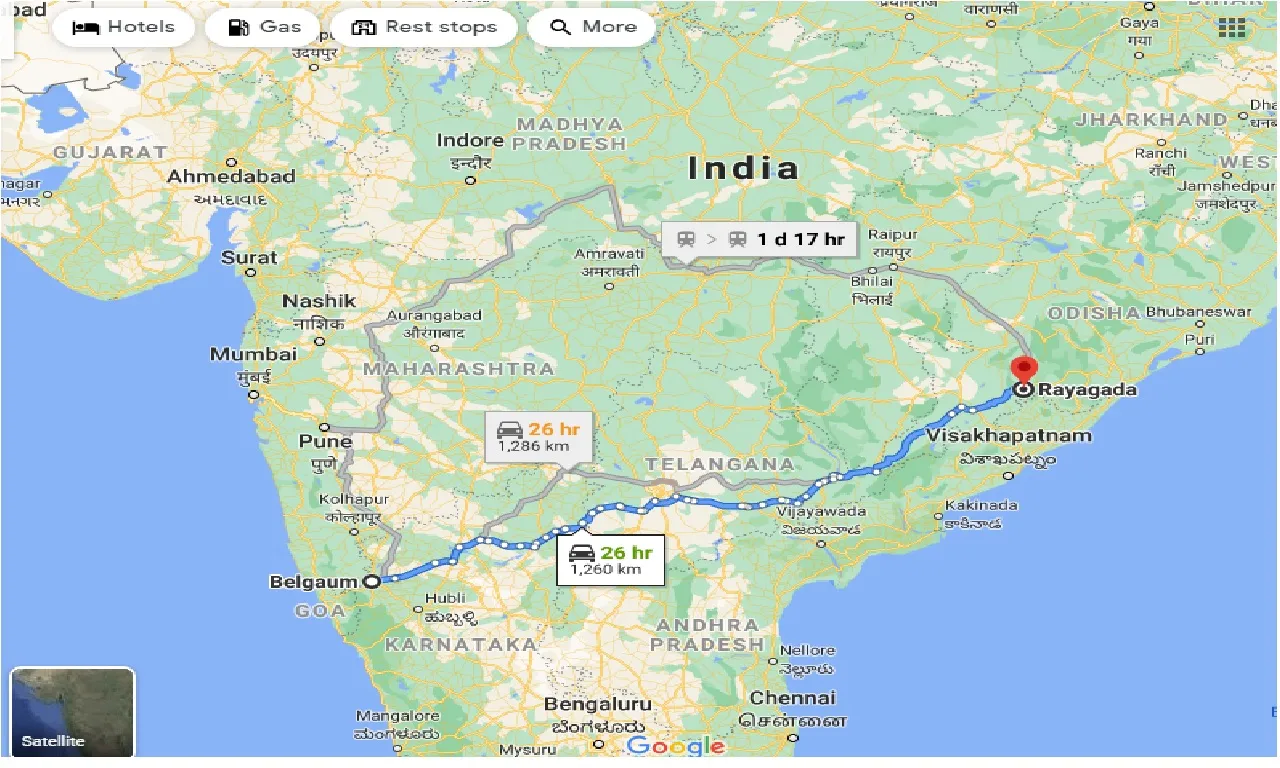 belgaum-to-rayagada-one-way