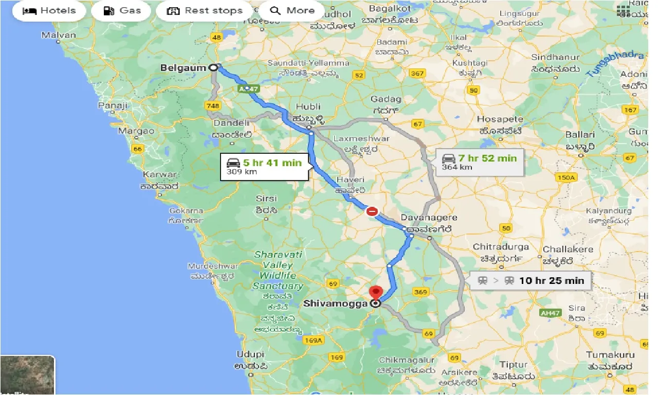belgaum-to-shimoga-taxi