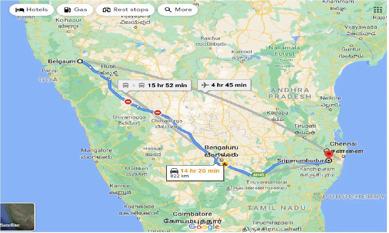 belgaum-to-sriperumbudur-taxi