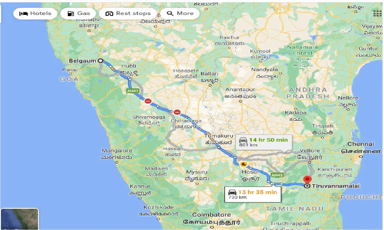 belgaum-to-tiruvannamalai-taxi