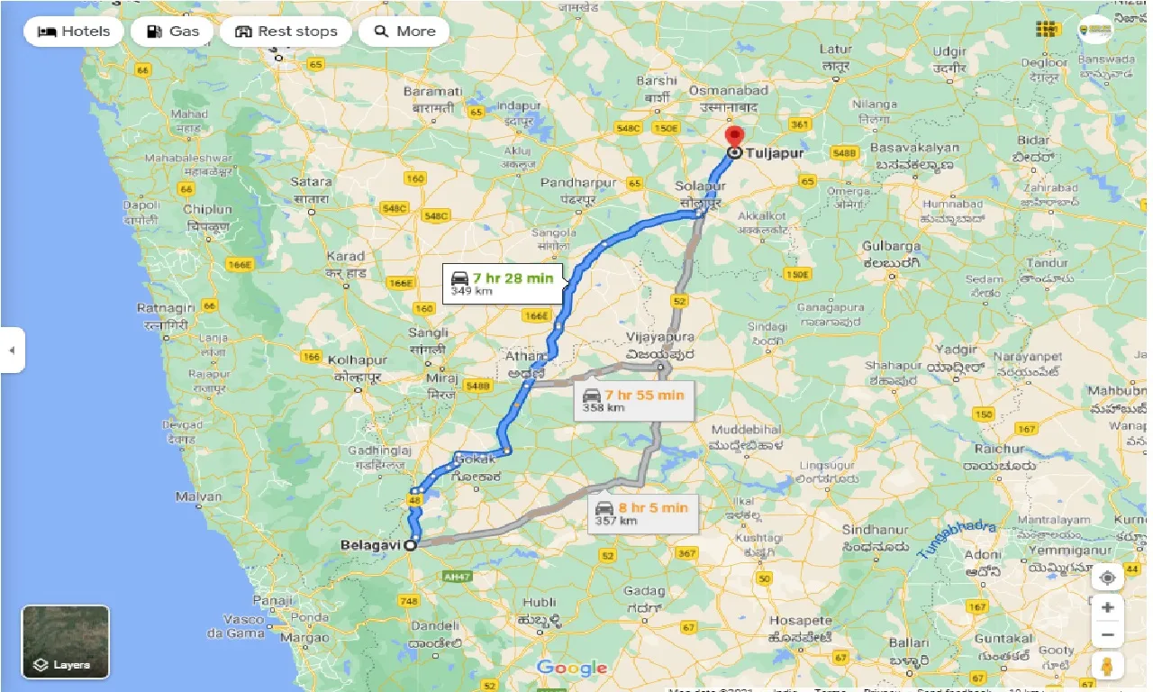 belgaum-to-tuljapur-one-way