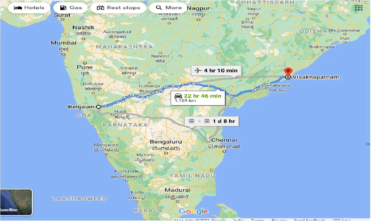 belgaum-to-visakhapatnam-taxi