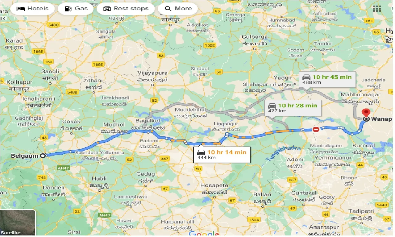 belgaum-to-wanaparthy-one-way