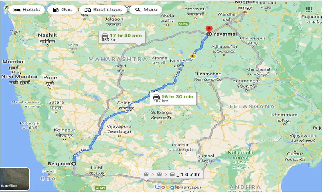 belgaum-to-yavatmal-one-way
