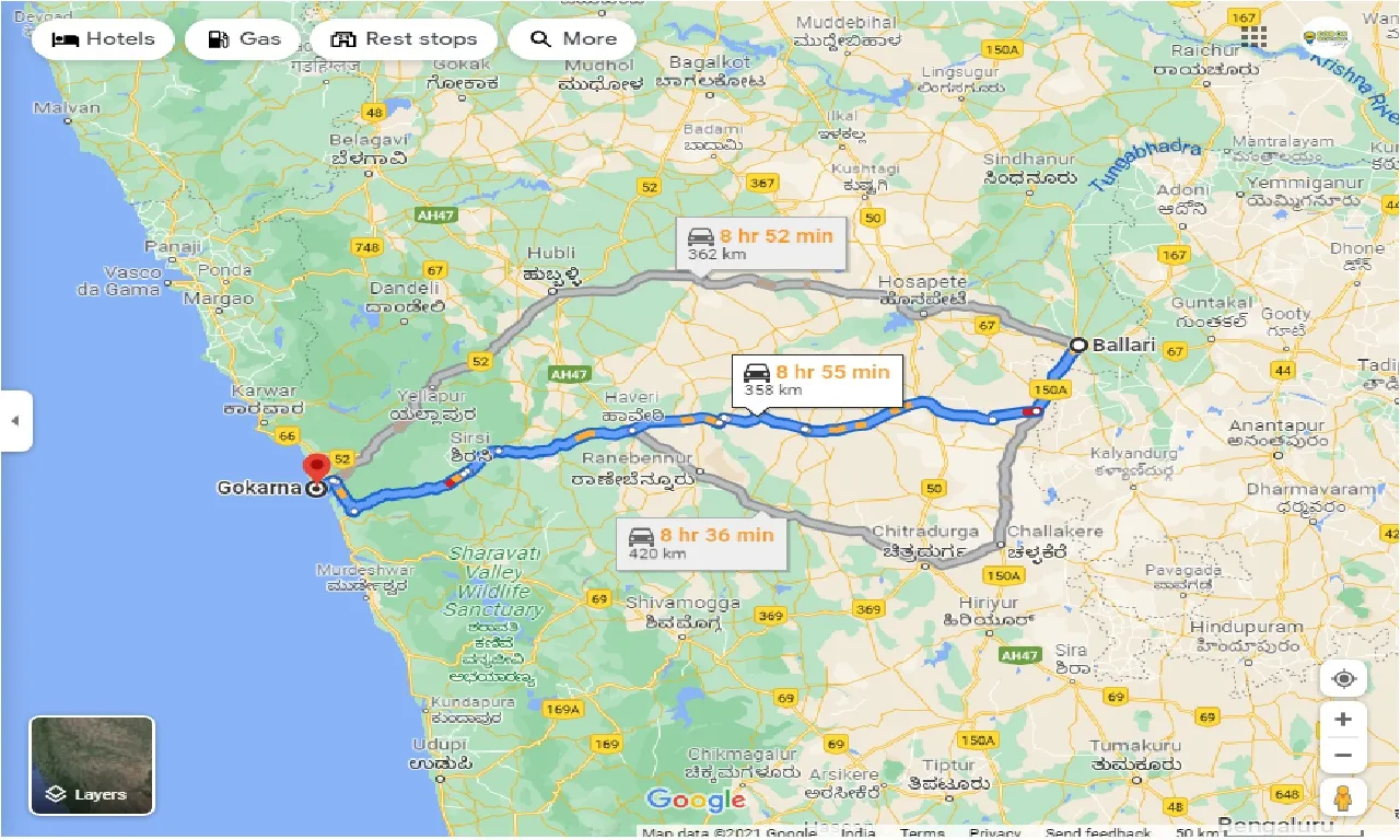 bellary-to-gokarna-one-way