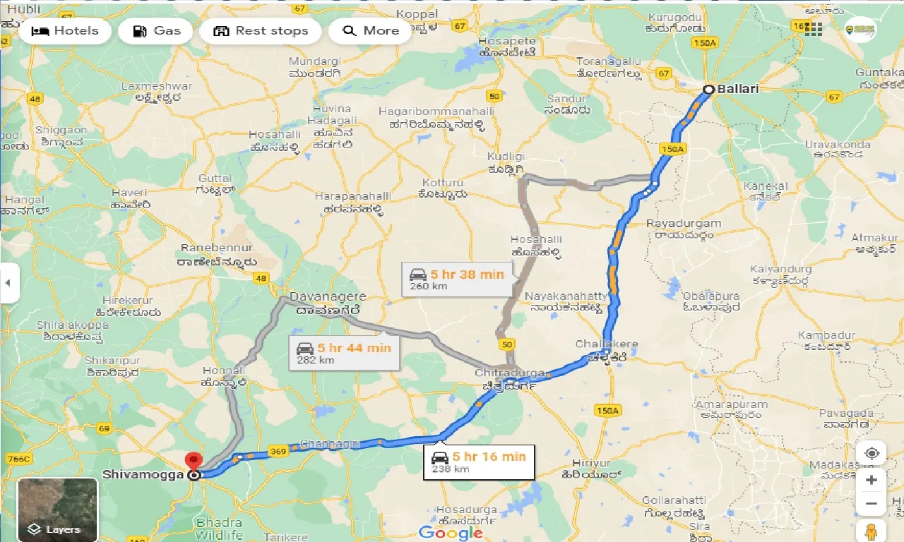 bellary-to-shimoga-round-trip