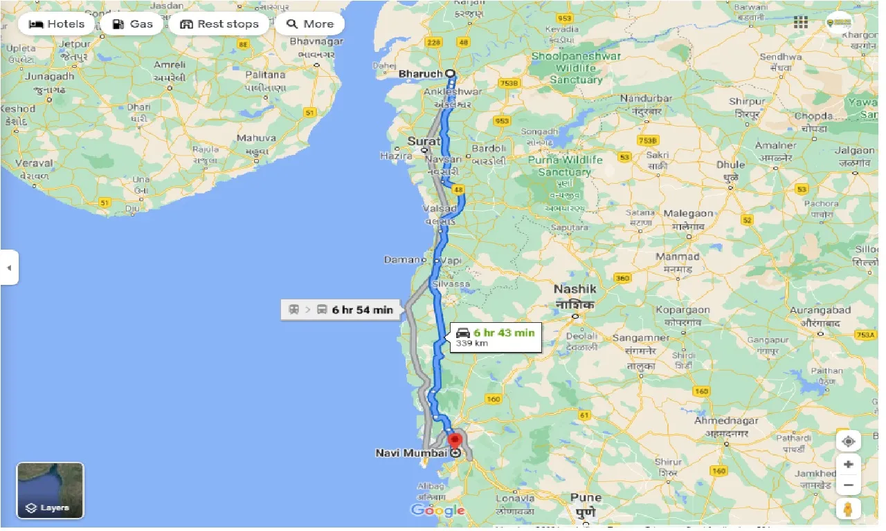 bharuch-to-navi-mumbai-one-way