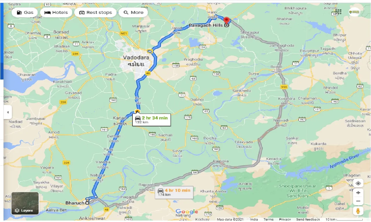 bharuch-to-pavagadh-round-trip