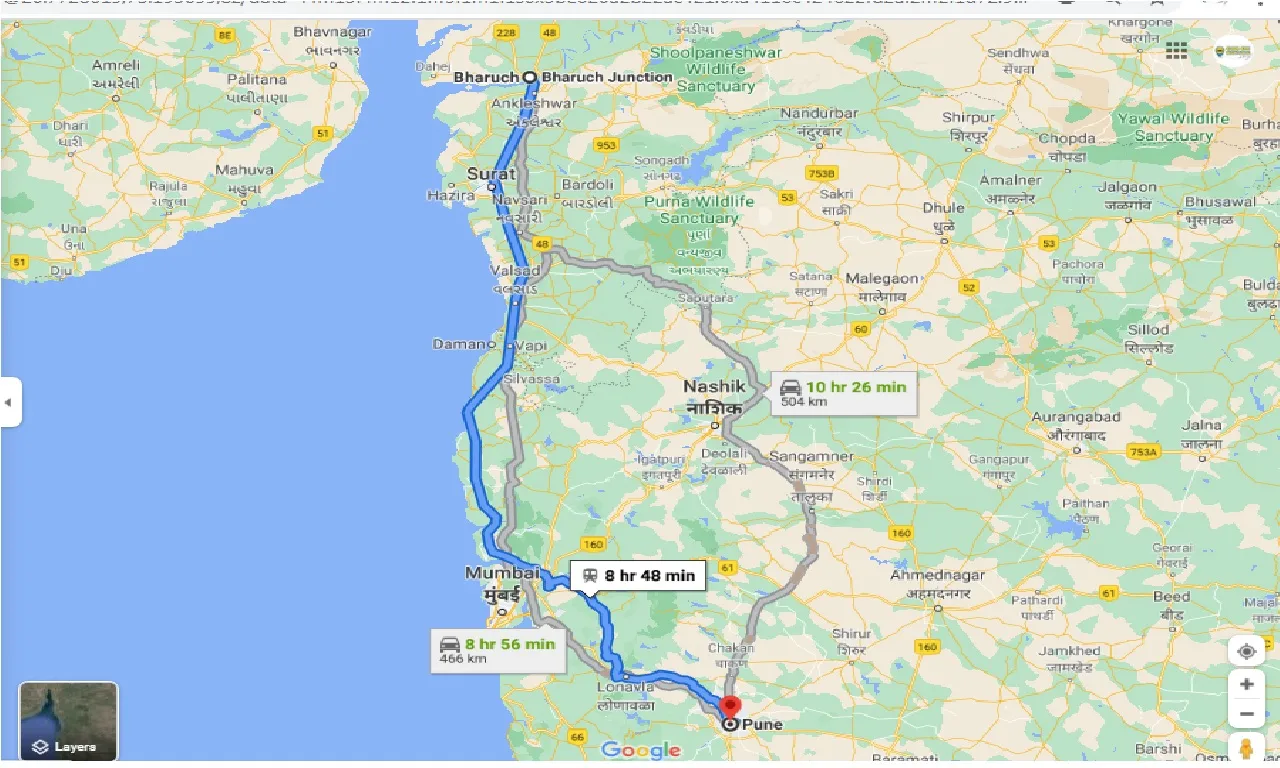 bharuch-to-pune-one-way