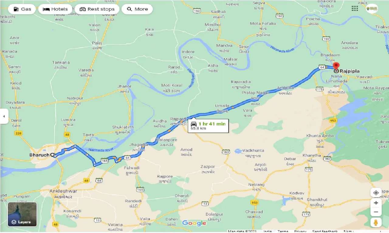 bharuch-to-rajpipla-round-trip
