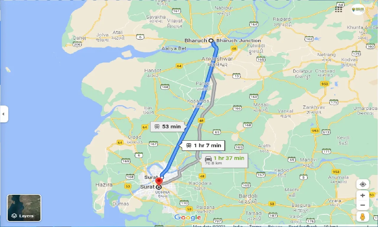 bharuch-to-surat-round-trip