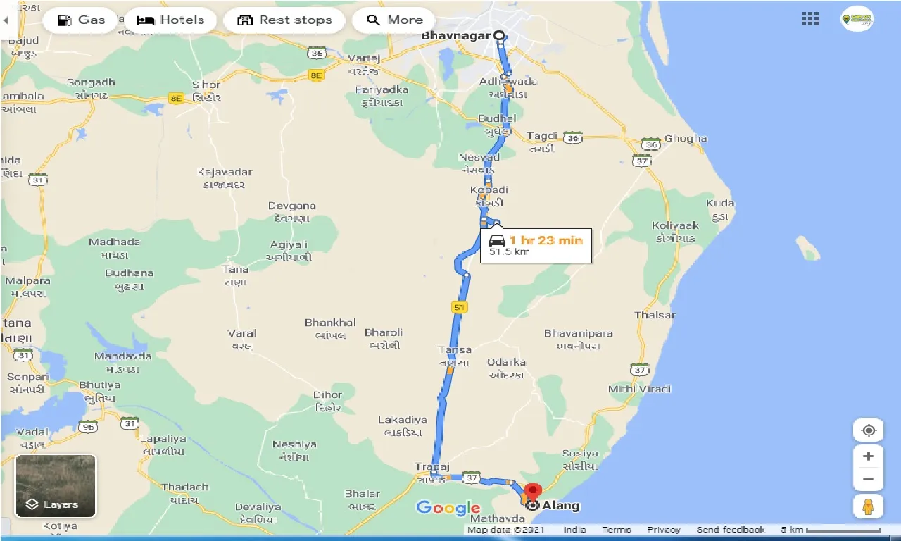 bhavnagar-to-alang-taxi