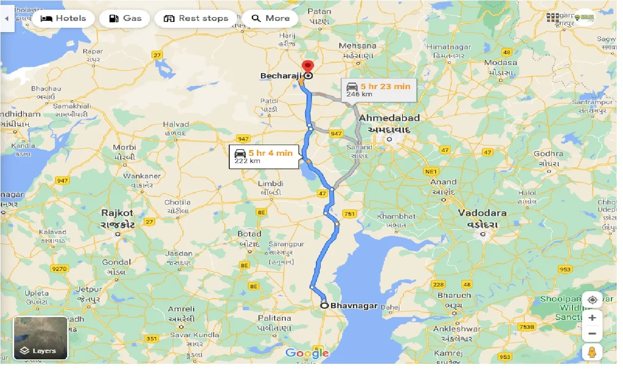 bhavnagar-to-becharaji-taxi