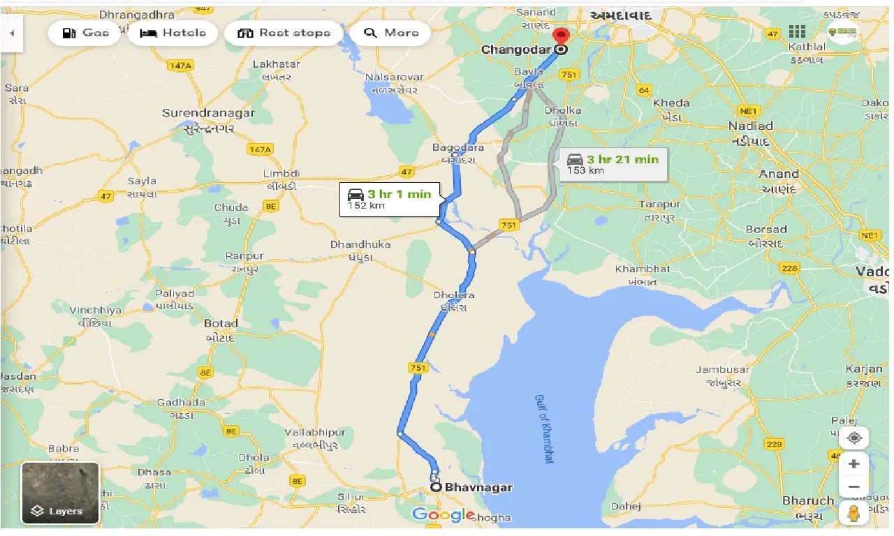 bhavnagar-to-changodar-one-way