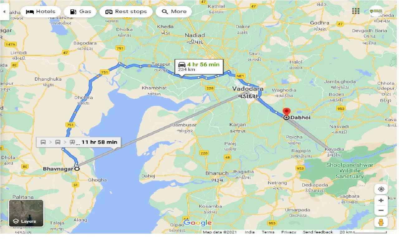 bhavnagar-to-dabhoi-one-way