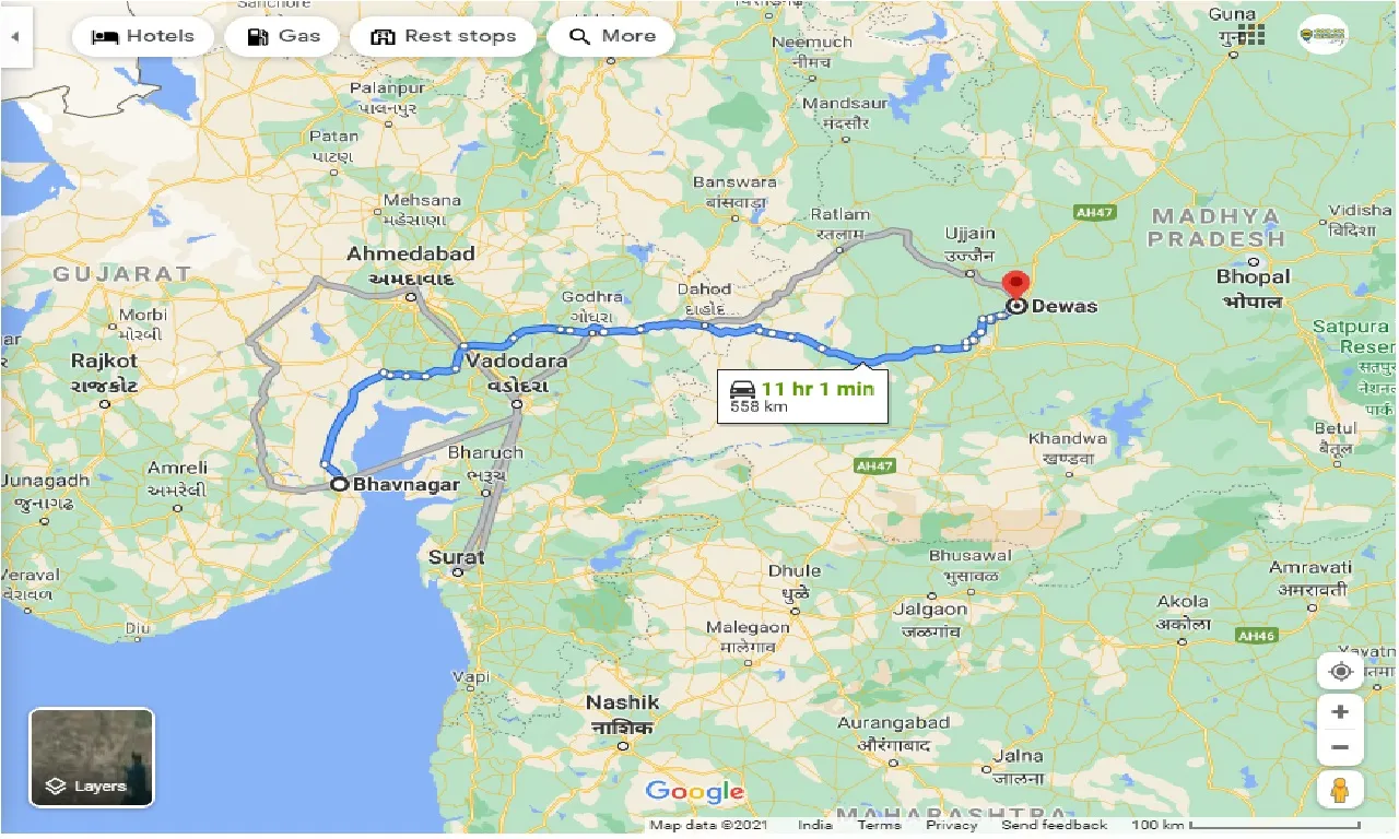 bhavnagar-to-dewas-taxi