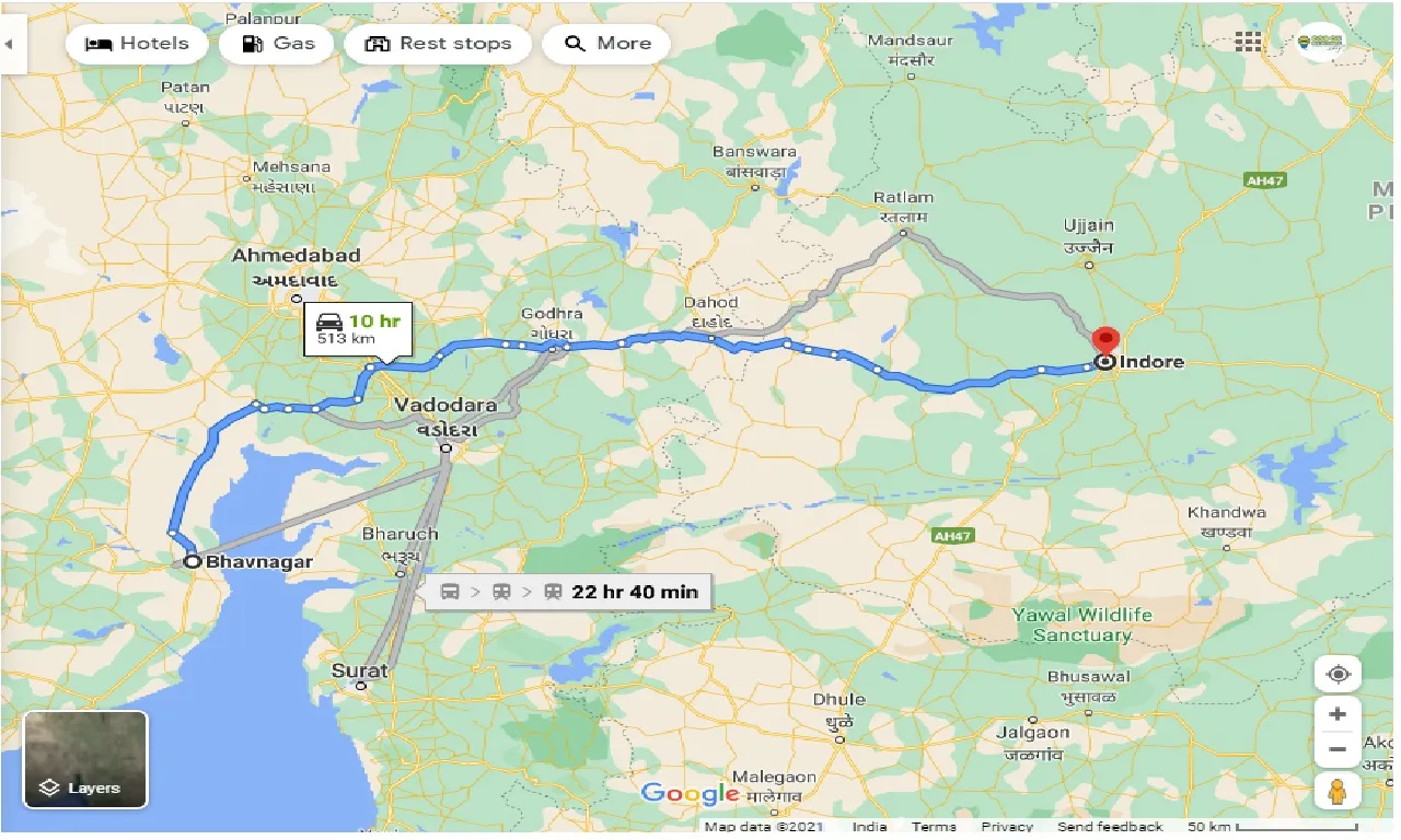 bhavnagar-to-indore-taxi