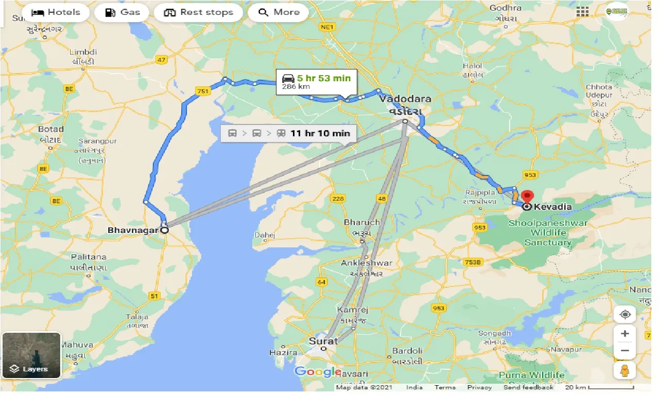 bhavnagar-to-kevadia-one-way