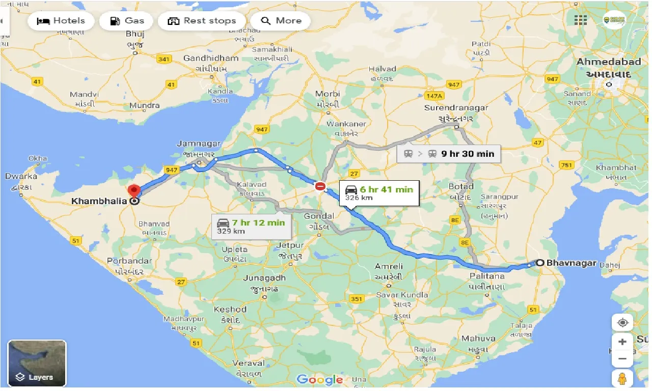 bhavnagar-to-khambhalia-taxi