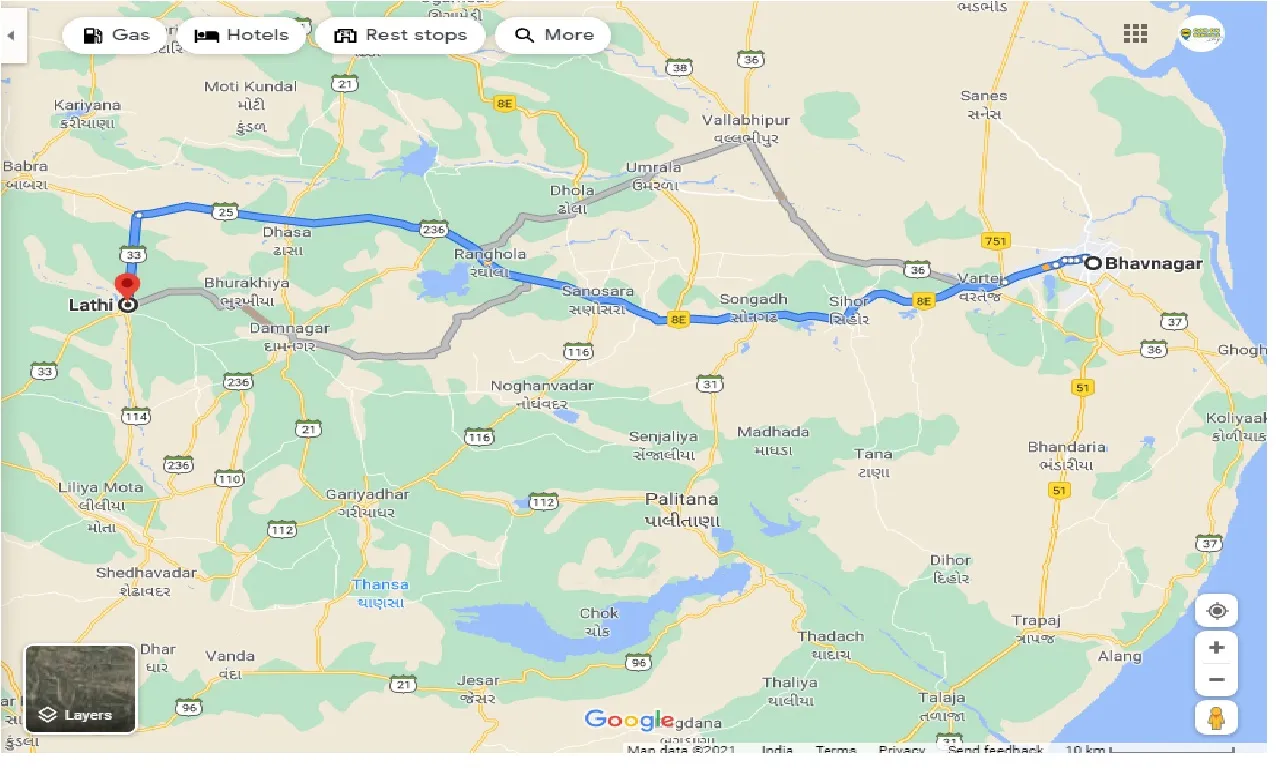 bhavnagar-to-lathi-one-way