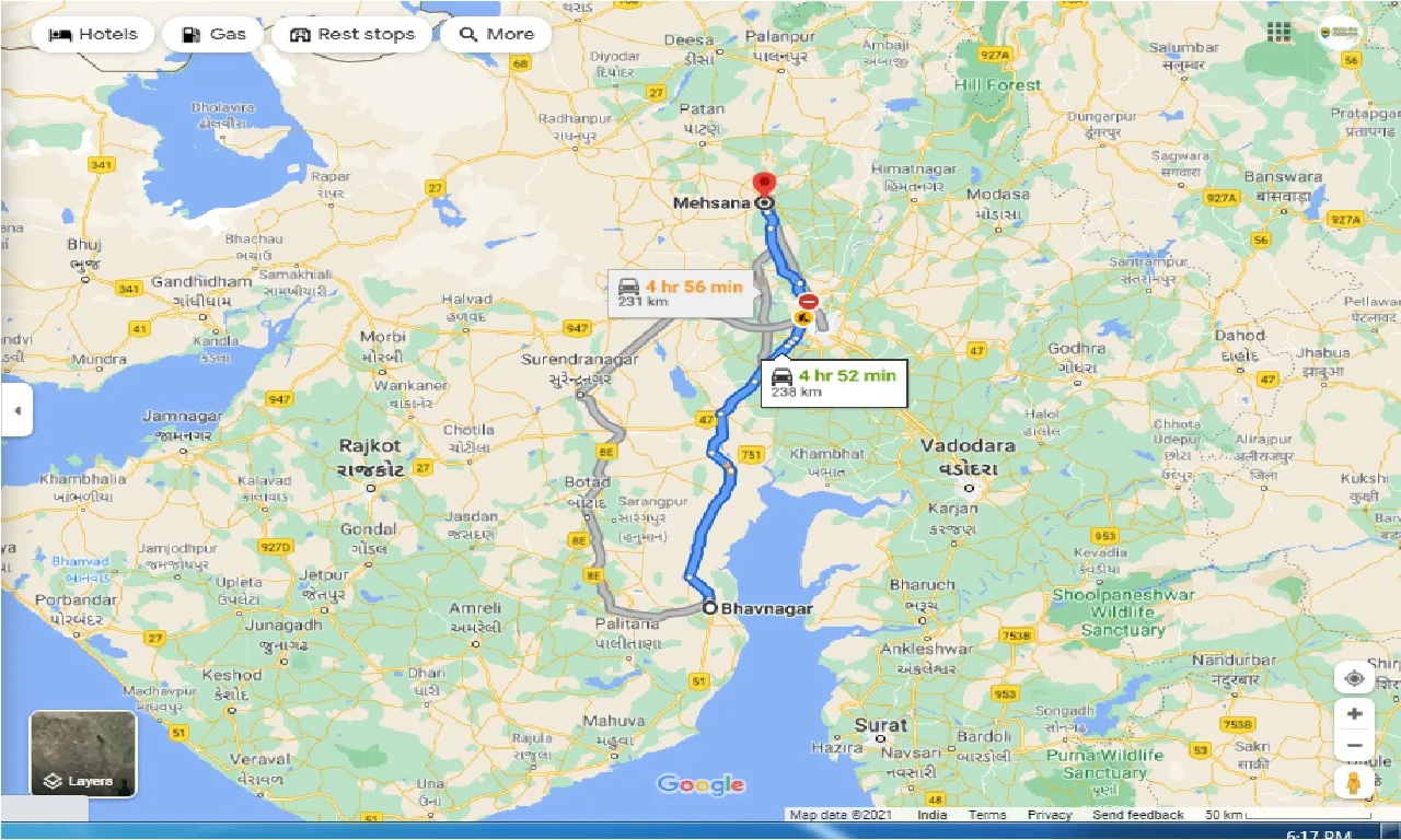 bhavnagar-to-mehsana-one-way