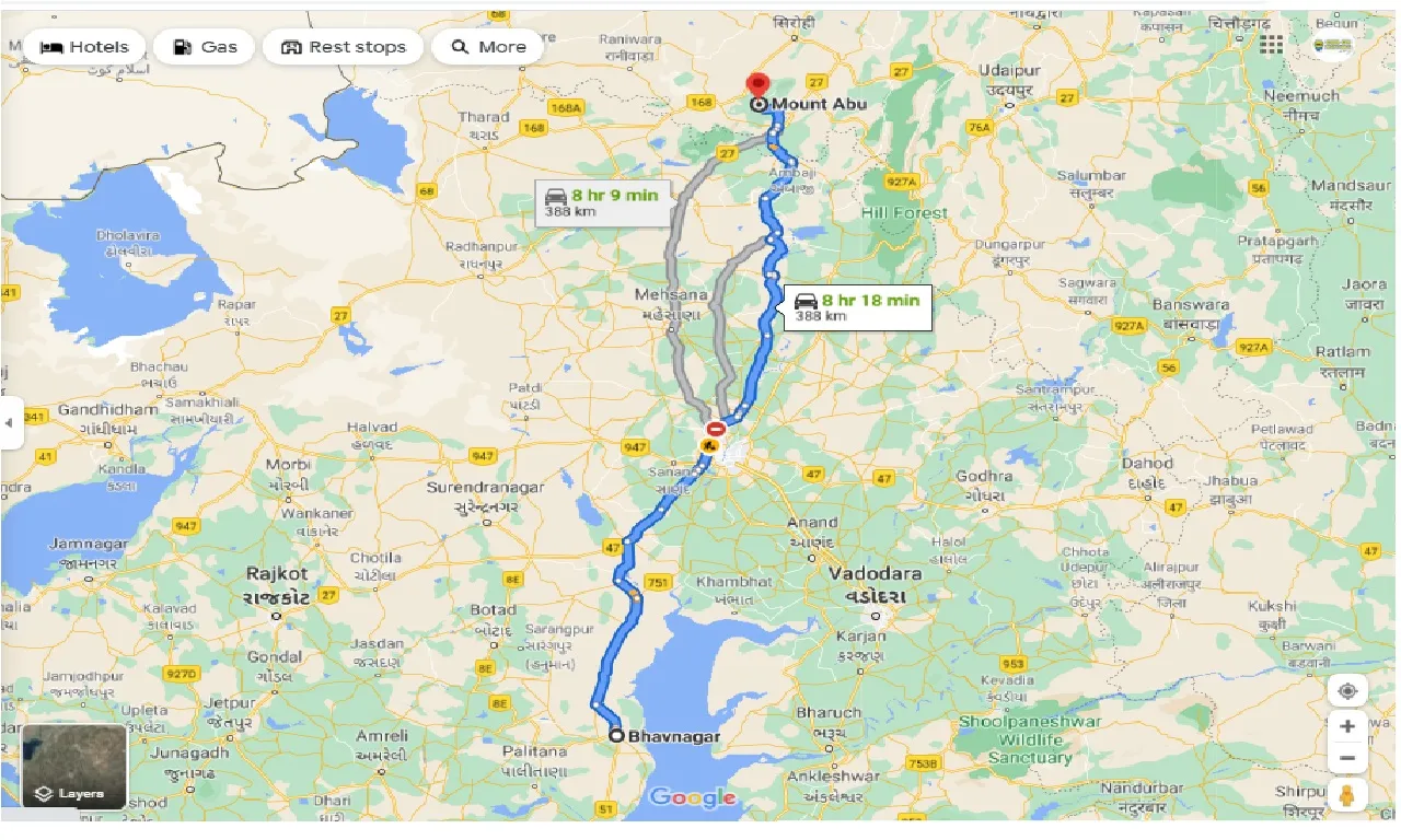 bhavnagar-to-mount-abu-one-way