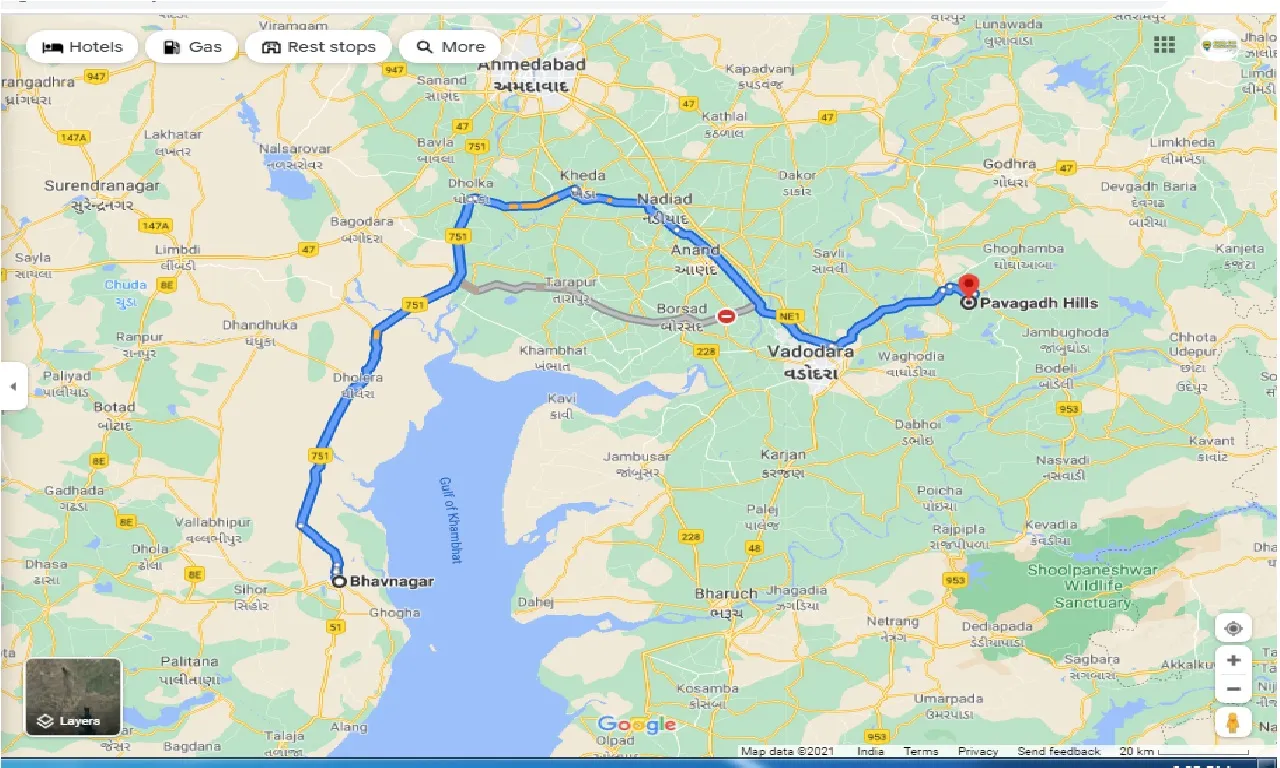 bhavnagar-to-pavagadh-one-way