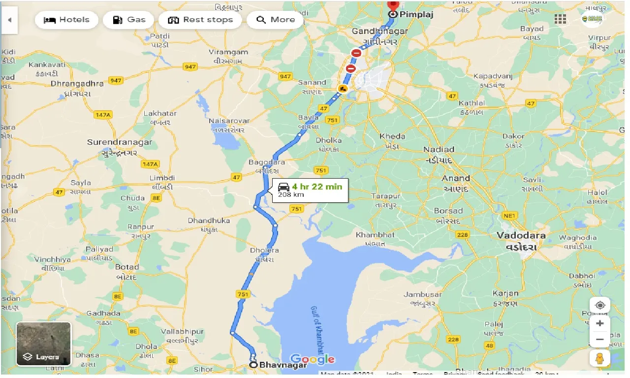 bhavnagar-to-pimplaj-one-way