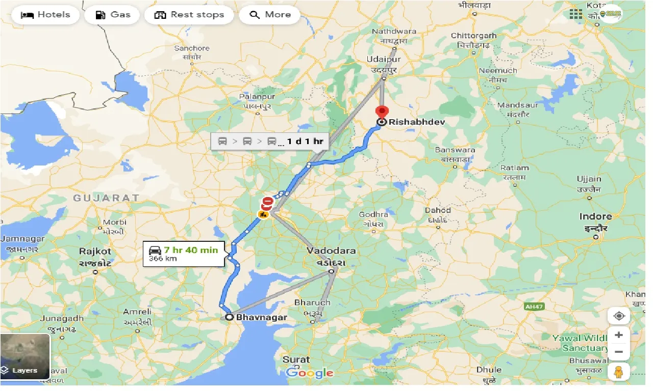 bhavnagar-to-rishabhdev-one-way