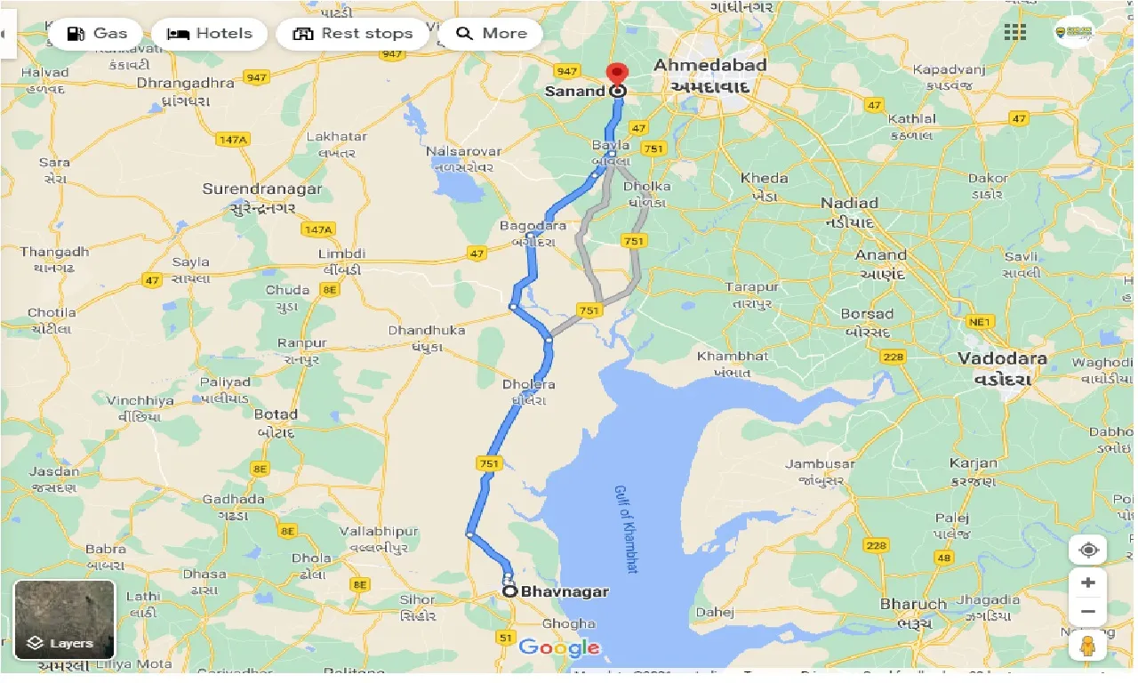 bhavnagar-to-sanand-one-way