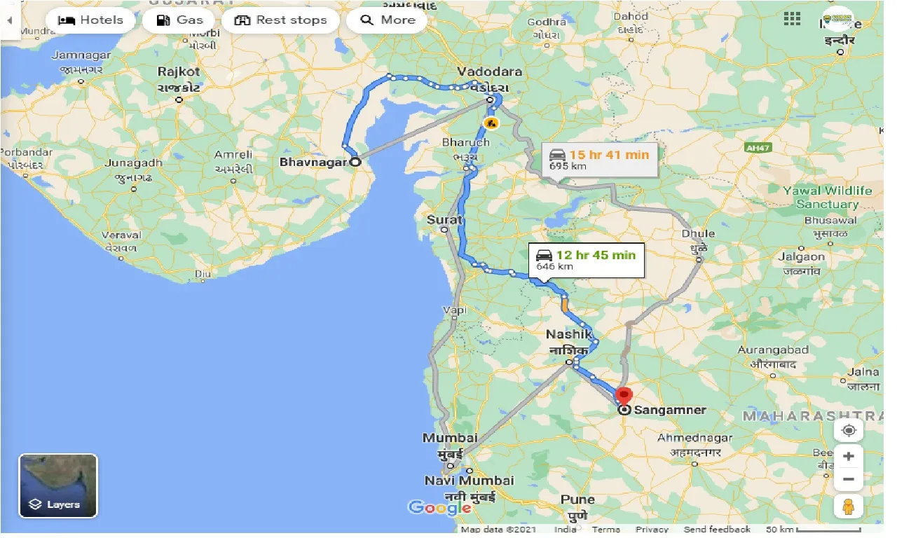 bhavnagar-to-sangamner-taxi