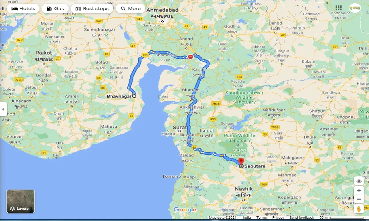 bhavnagar-to-saputara-one-way