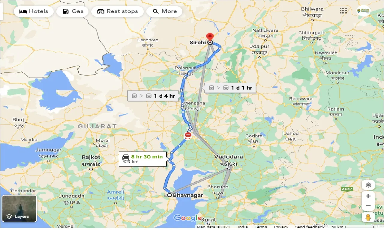 bhavnagar-to-sirohi-one-way