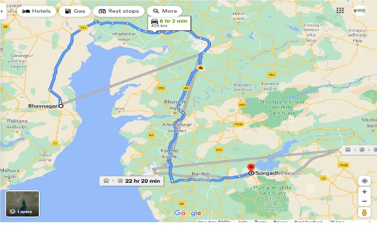 bhavnagar-to-songadh-taxi