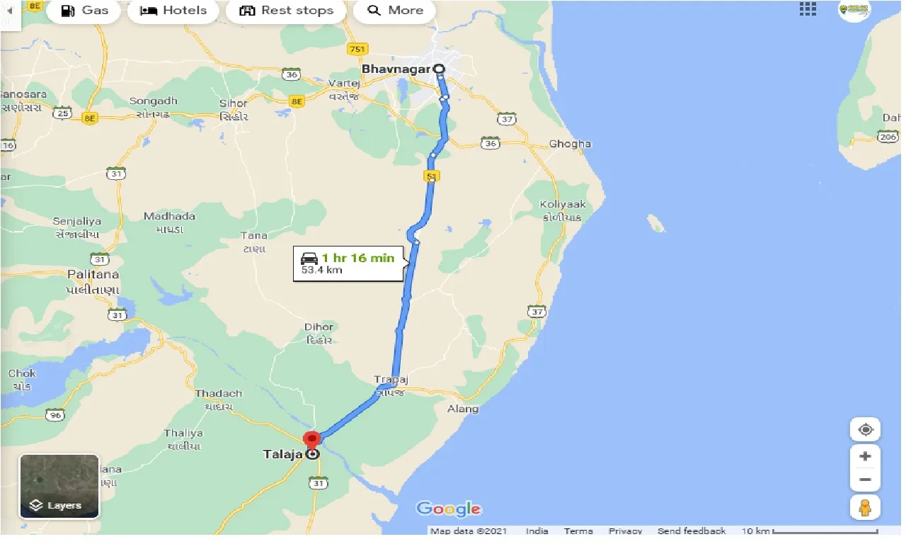 bhavnagar-to-talaja-taxi