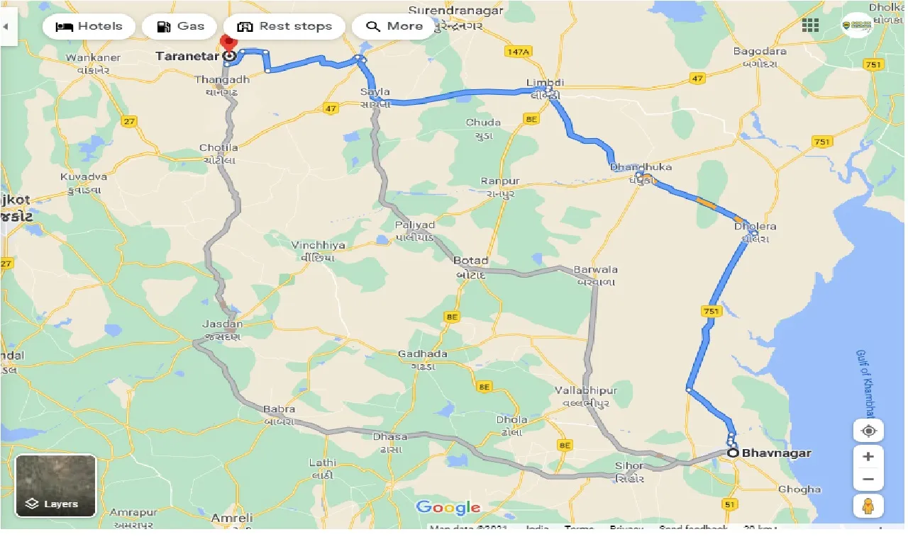 bhavnagar-to-taranetar-one-way