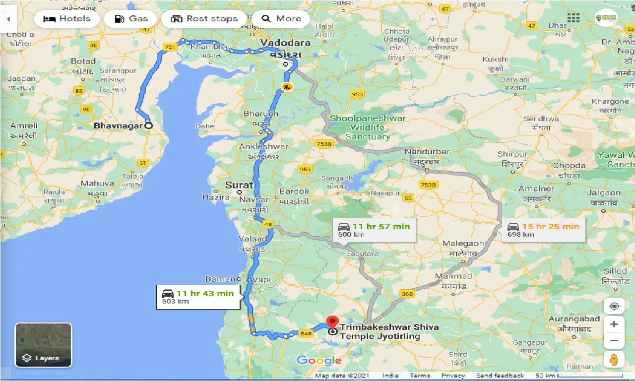 bhavnagar-to-trimbakeshwar-taxi