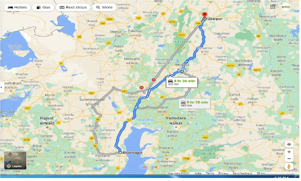bhavnagar-to-udaipur-round-trip