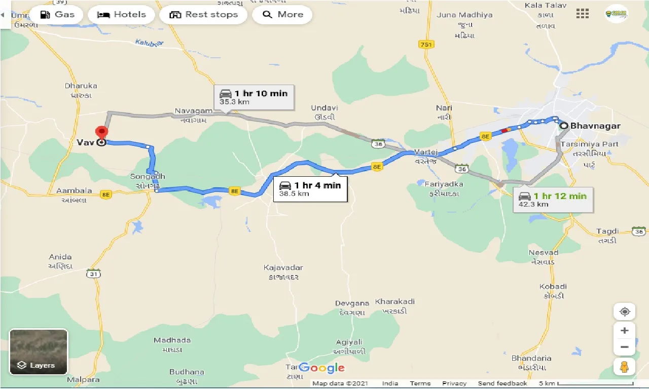 bhavnagar-to-vav-one-way