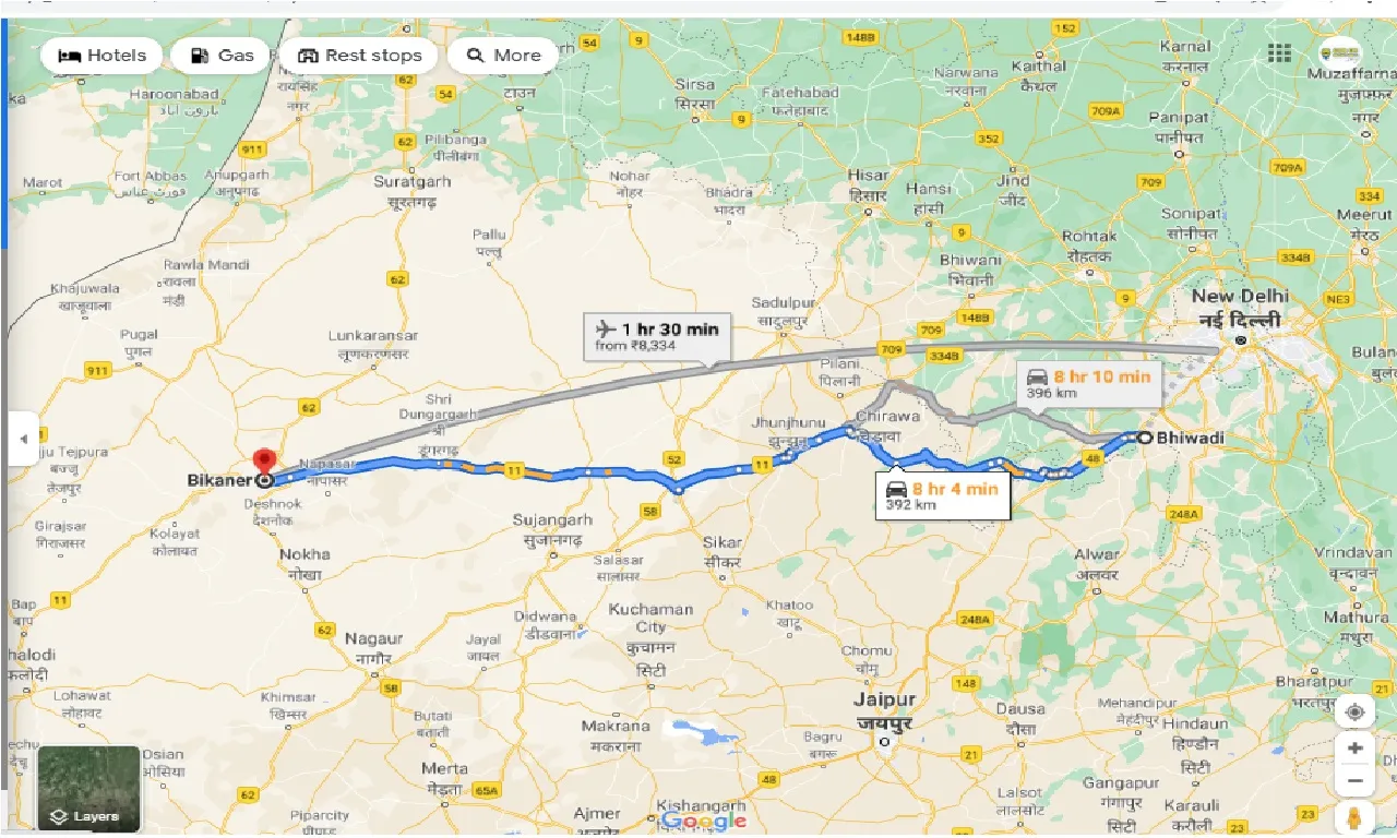 bhiwadi-to-bikaner-one-way