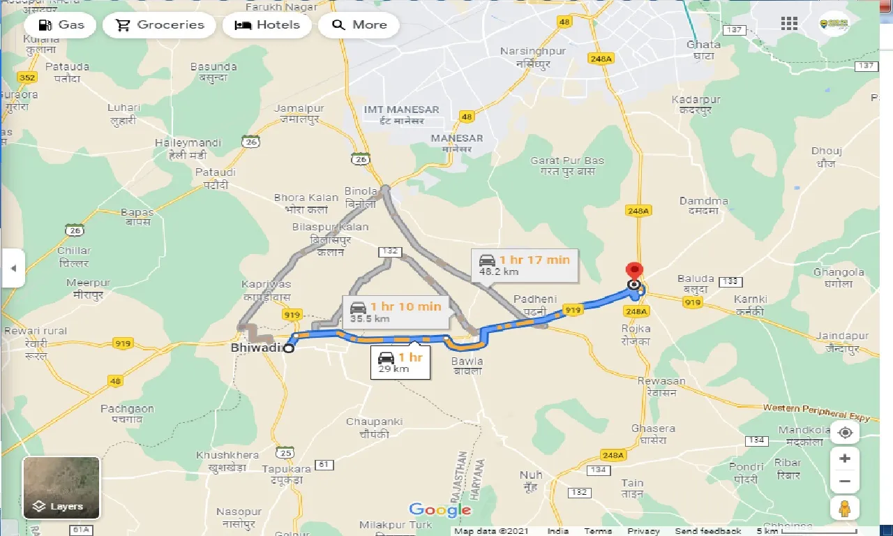 bhiwadi-to-sohna-round-trip