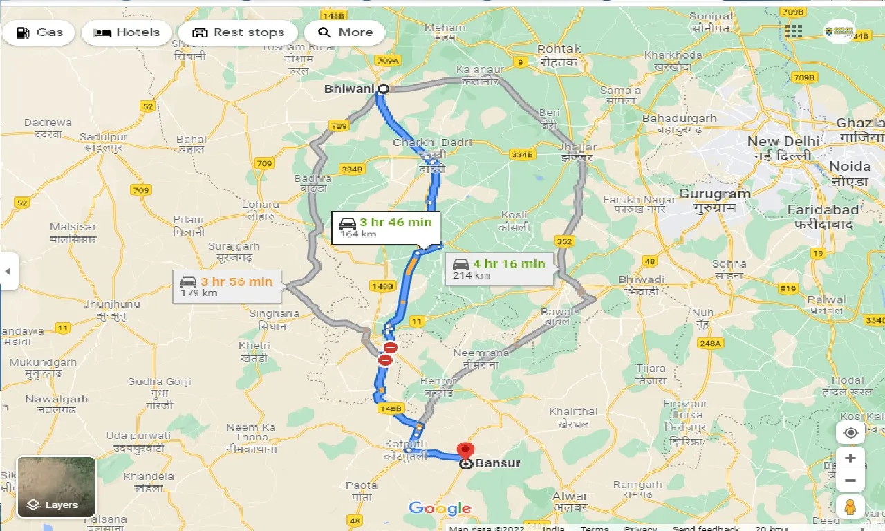 bhiwani-to-bansur-one-way