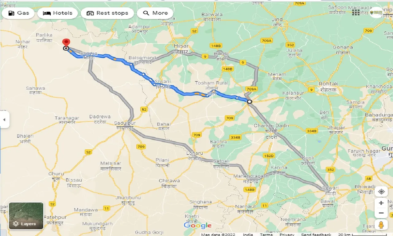 bhiwani-to-gogamedi-taxi