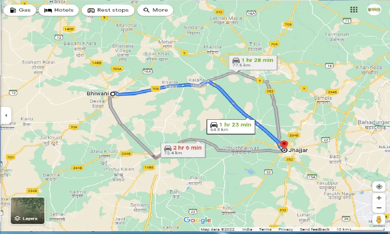 bhiwani-to-jhajjar-one-way