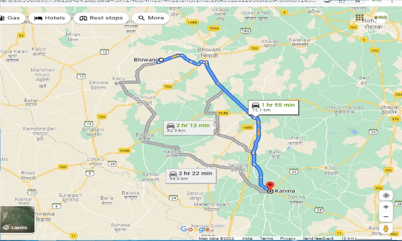bhiwani-to-kanina-one-way